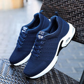 Men's Sports Round Toe Flying Woven Cold Sneakers